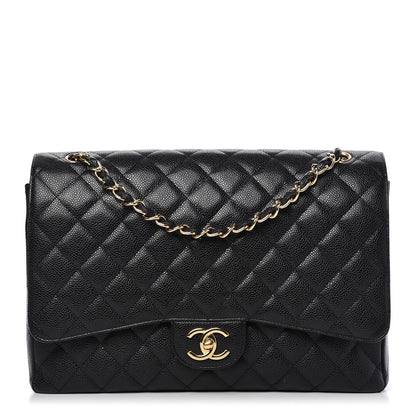 Chanel Caviar Quilted Maxi Double Flap Black 1 of 10