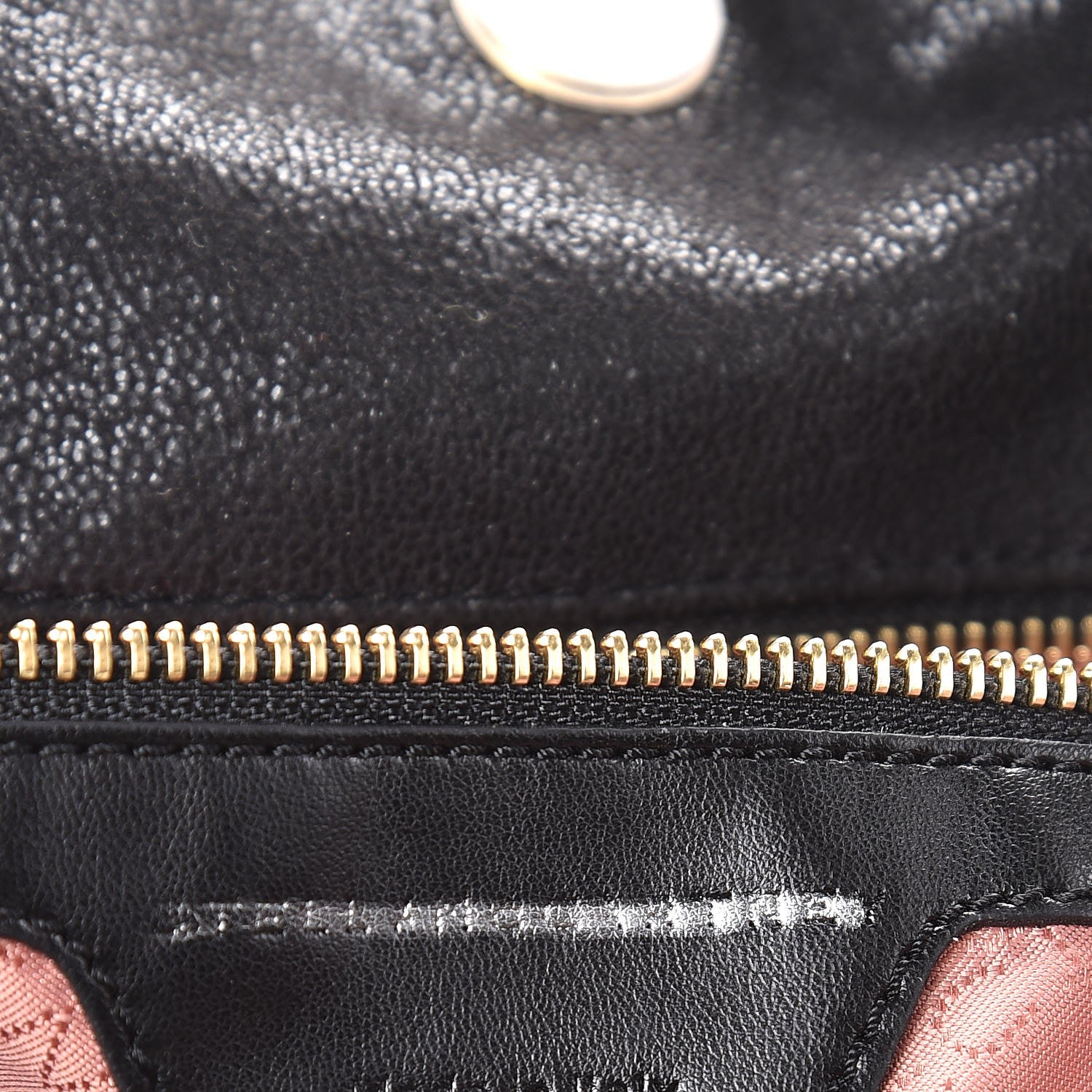 Stella McCartney Embellished Shaggy Deer Falabella Fold Over Tote Black 10 of 11