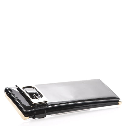 Gucci Patent Glitter Clutch Black 4 of 9