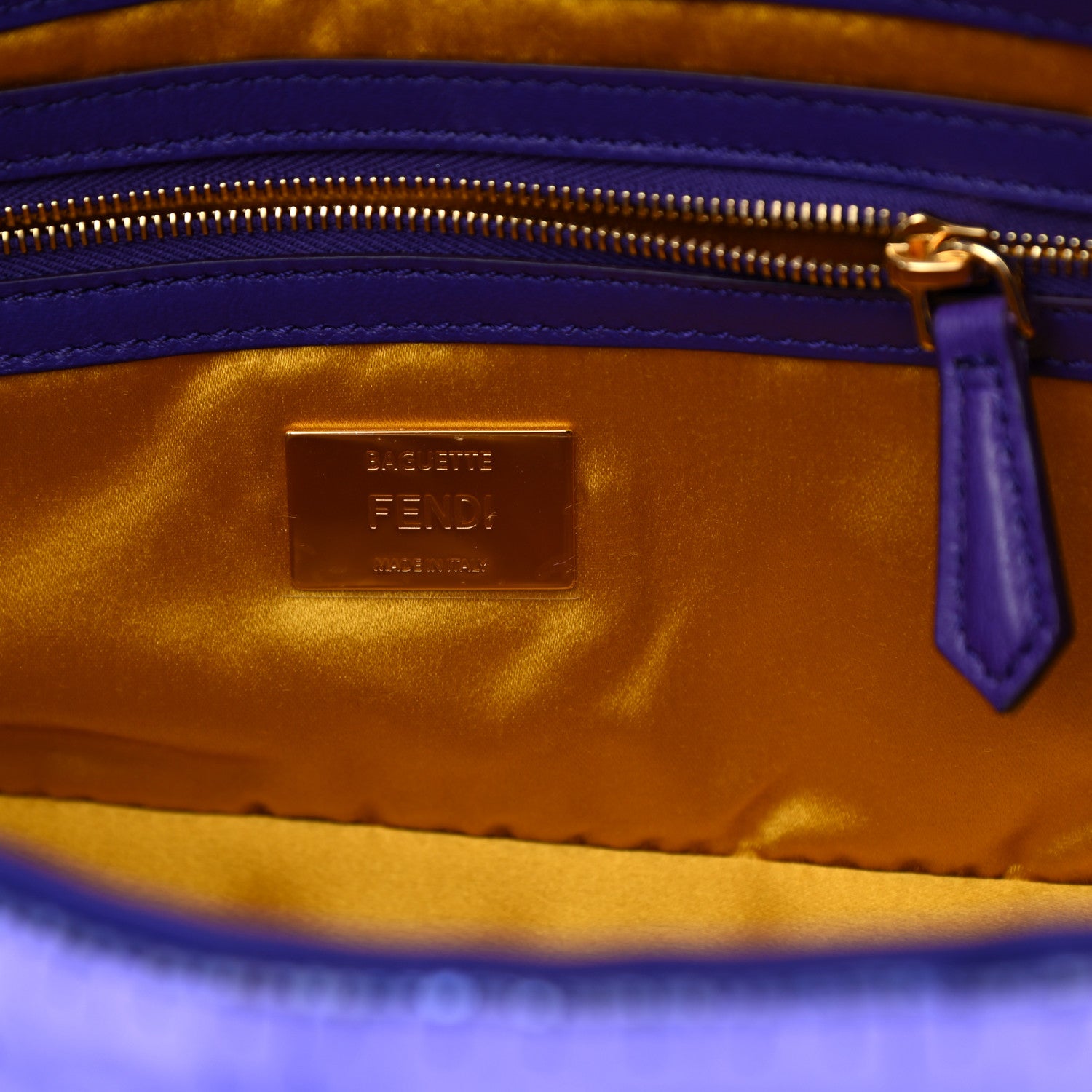 Fendi Sequin Paillettes Shiny Nappa Sex and the City Baguette Viola Purple Rain 6 of 11