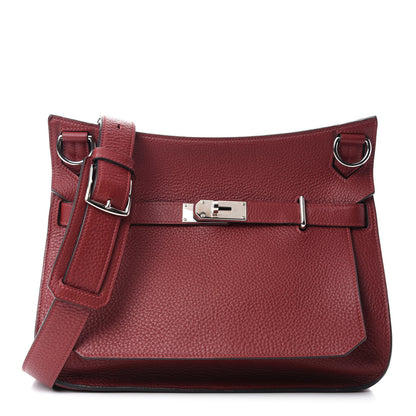 Hermes Taurillon Clemence Jypsiere 31 Rouge H 1 of 17