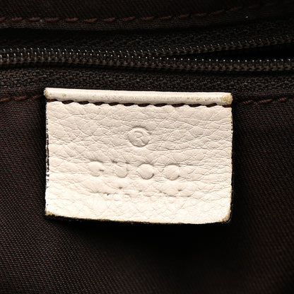 Gucci Monogram Medium D Gold Ring Hobo White 6 of 14