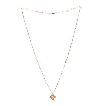 Van Cleef & Arpels 18K Rose Gold Sweet Alhambra Pendant Necklace 3 of 5