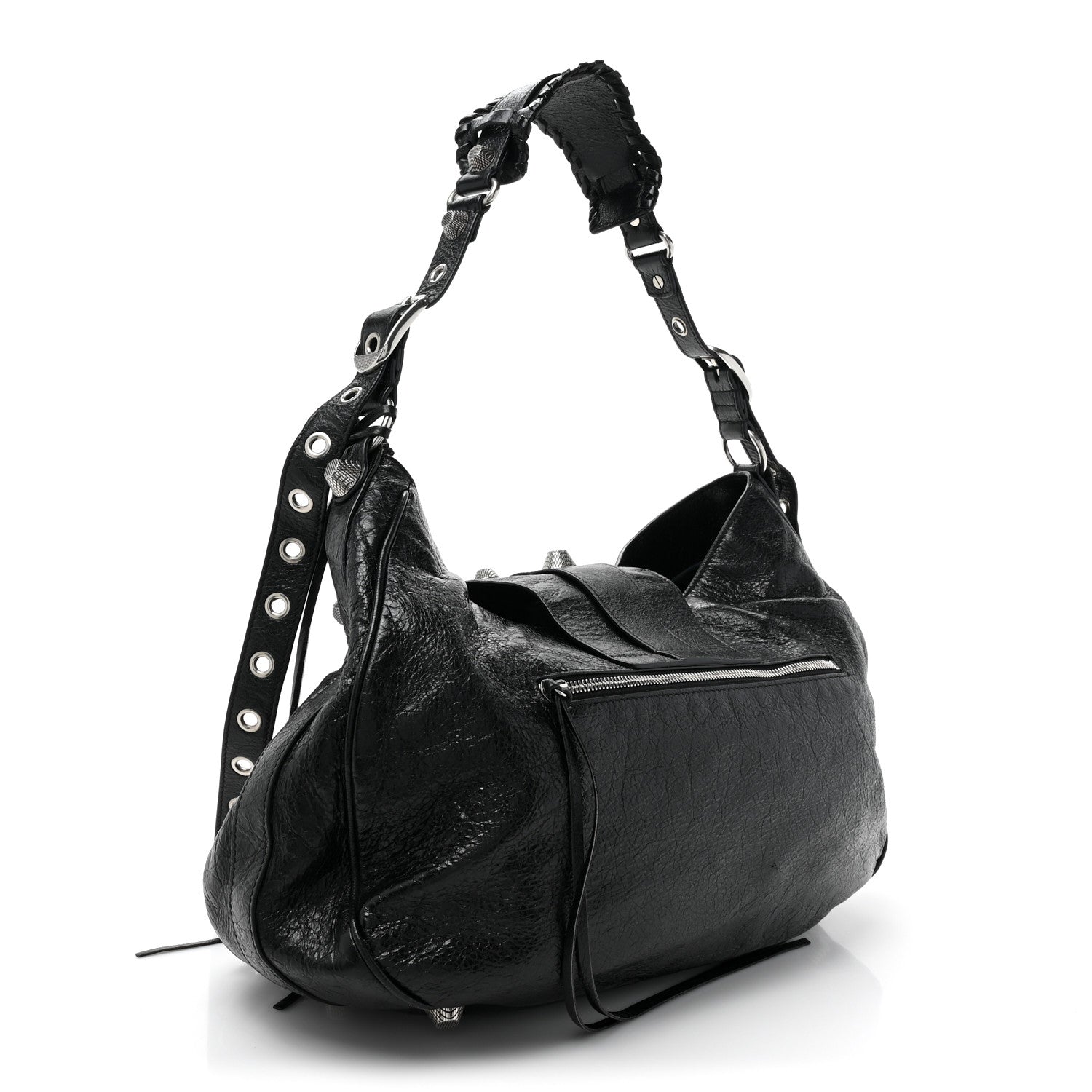 Balenciaga Agneau Arena Large Le Cagole Shoulder Bag Black 3 of 9