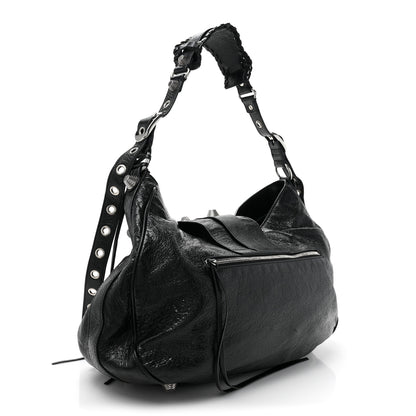 Balenciaga Agneau Arena Large Le Cagole Shoulder Bag Black 3 of 9