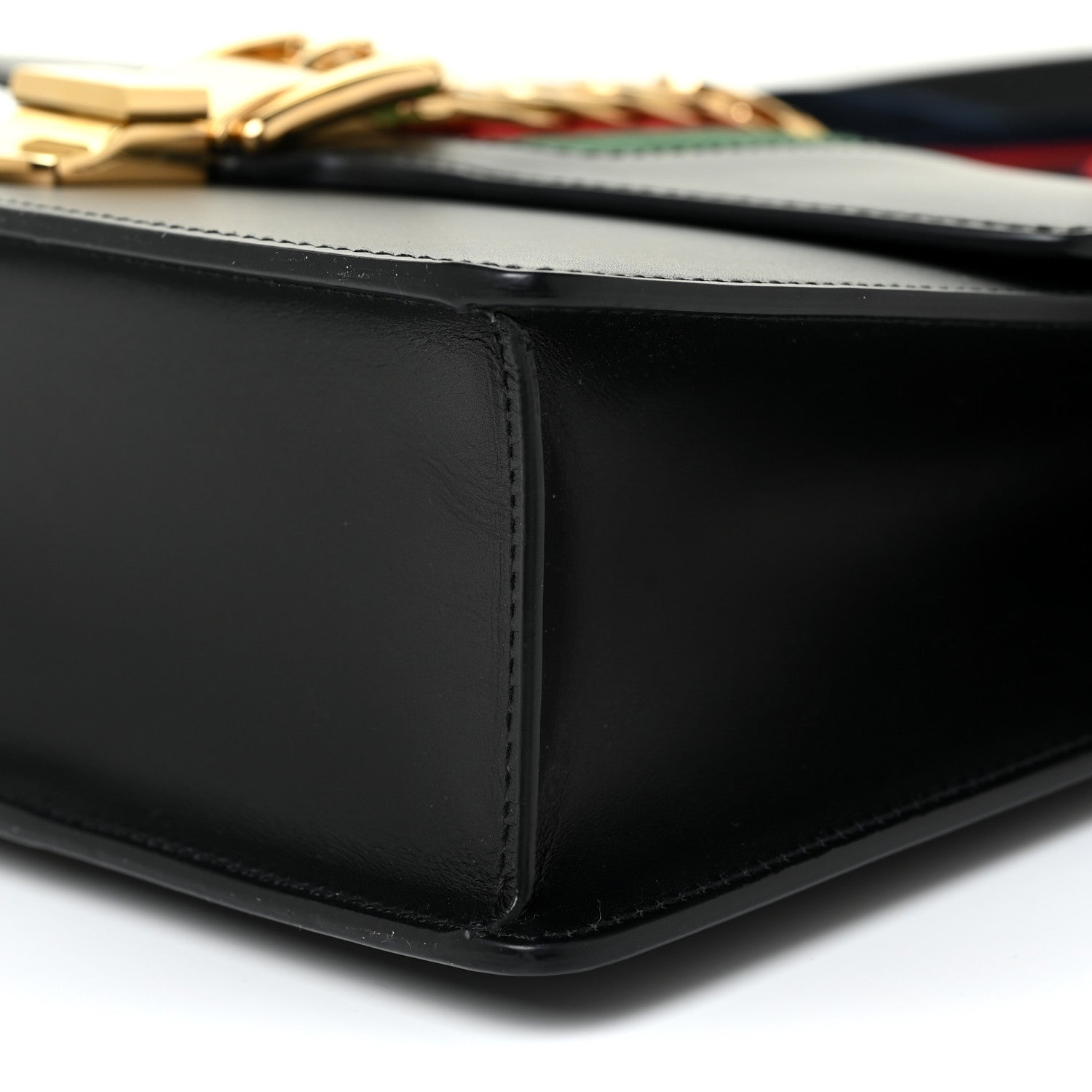 Gucci Calfskin Small Sylvie Shoulder Bag Black 8 of 11