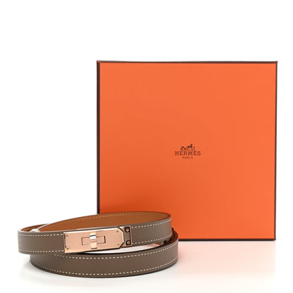 Hermes Epsom Kelly Belt Etoupe 4 of 4