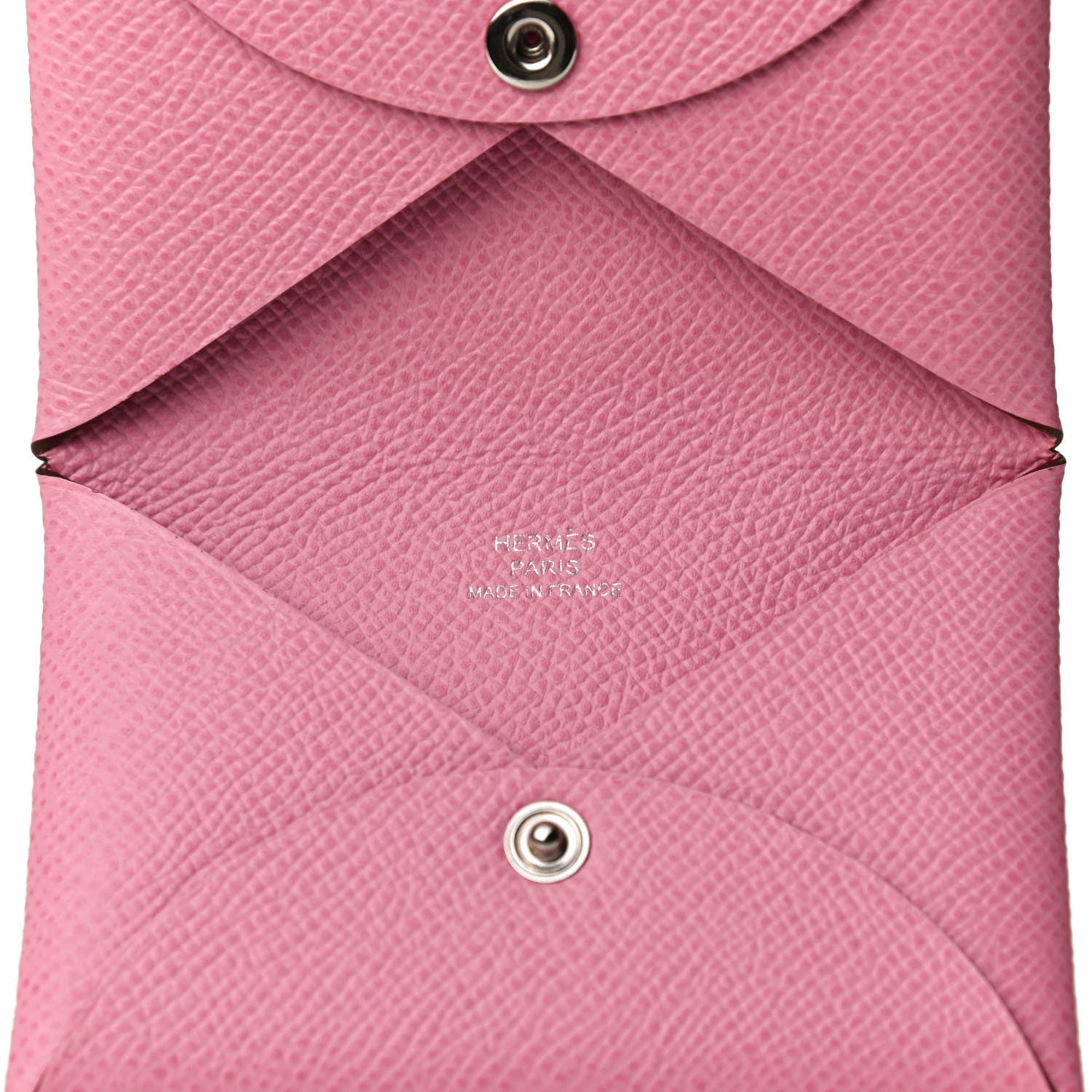 Hermes Epsom Calvi Card Case 5P Pink 6 of 9