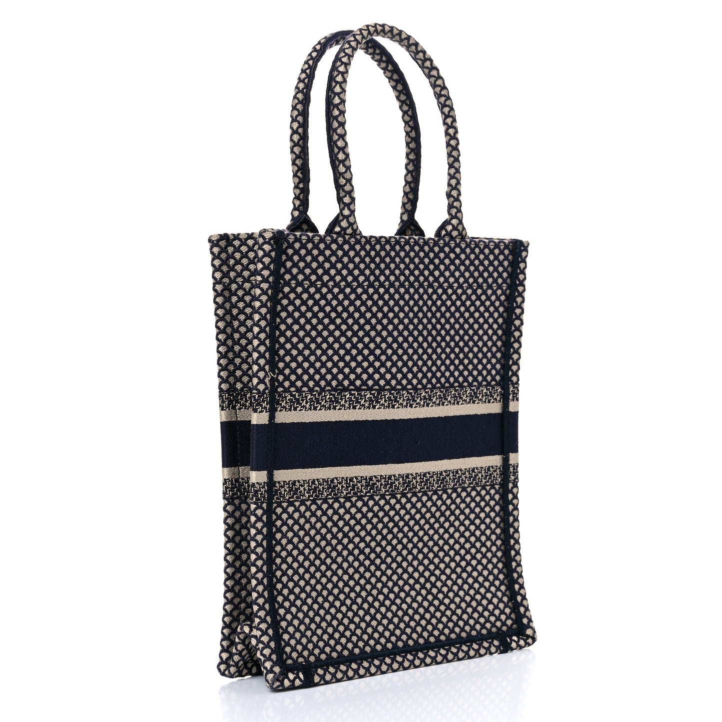 Embroidered La Lune Tarot Vertical Book Tote Blue