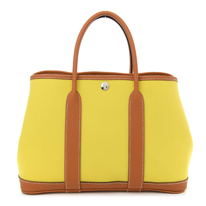 Hermes Toile Officier Negonda Garden Party 30 TPM Lime Toffee 1 of 16