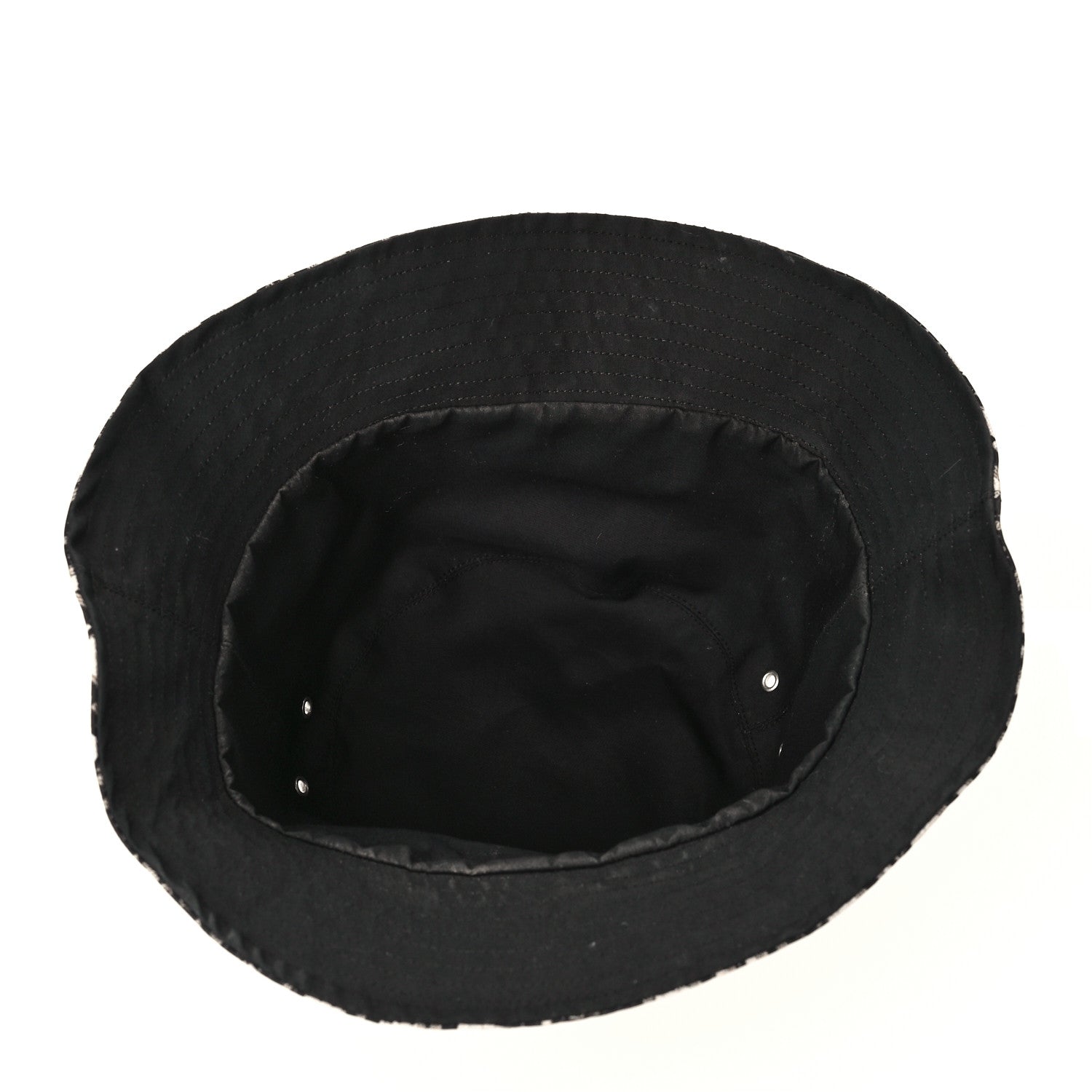 Christian Dior Oblique Reversible Teddy-D Brim Bucket Hat 58 Black 9 of 10