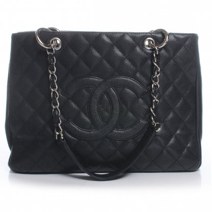 Chanel Caviar Grand Shopping Tote GST Black 1 of 9
