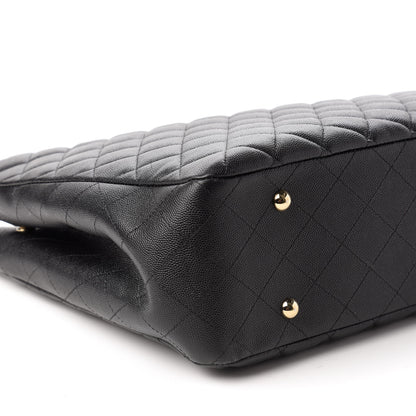 Chanel Caviar Quilted Large Classic Shopping Tote Black 6 of 10