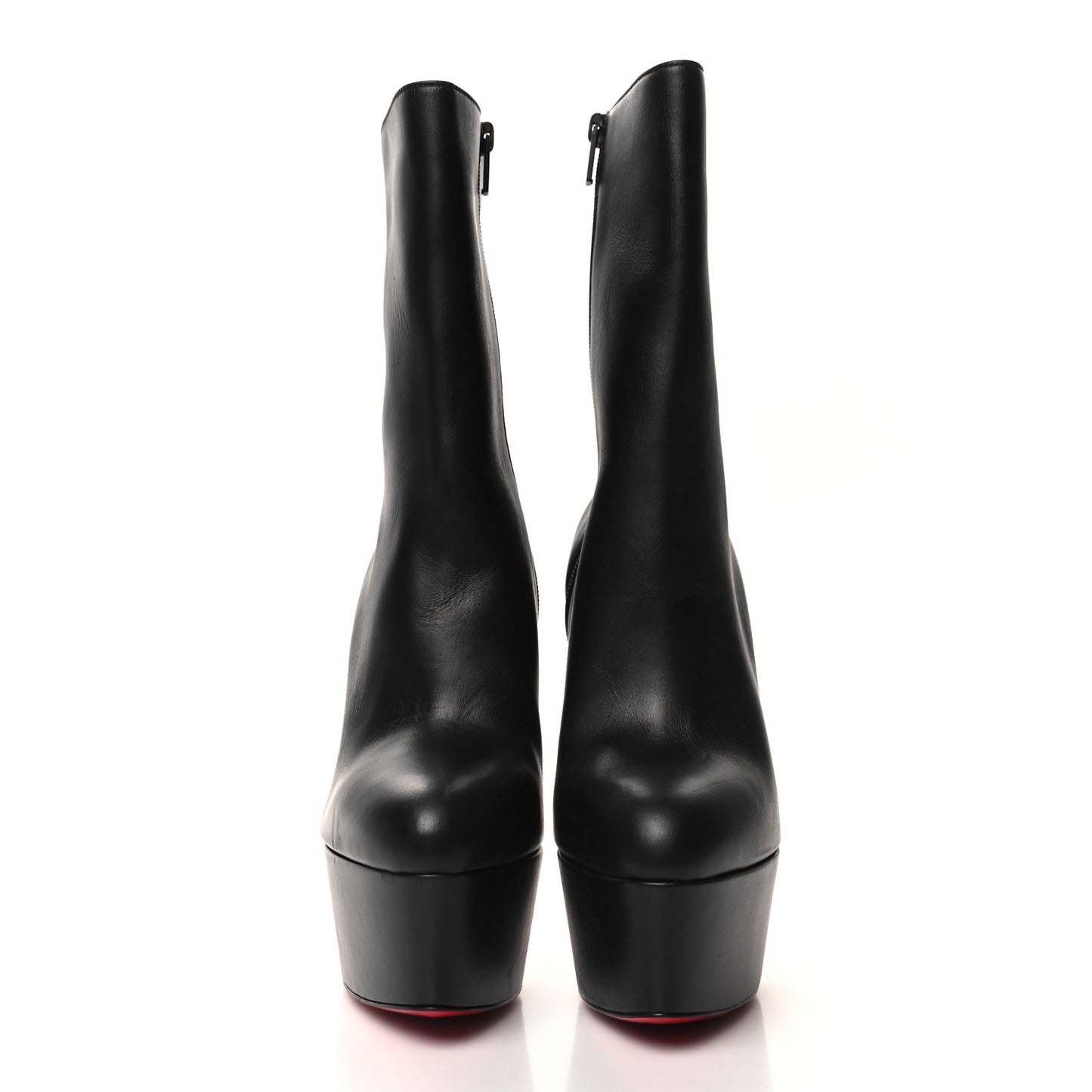Calfskin Dolly Alta Booty 160 Ankle Boots 39.5 Black