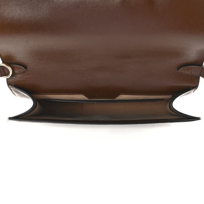 Gucci GG Supreme Monogram Azalea Calfskin Web Small Horsebit 1955 Crossbody Bag Beige Ebony Brown Sugar 5 of 12