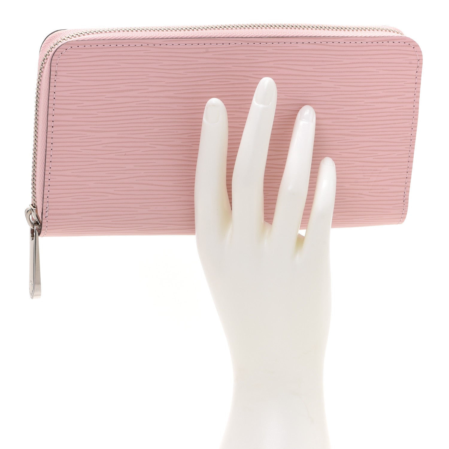 Louis Vuitton Epi Zippy Wallet Rose Ballerine 2 of 9