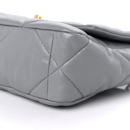 Chanel Lambskin Quilted Medium Chanel 19 Flap Grey 9 of 12