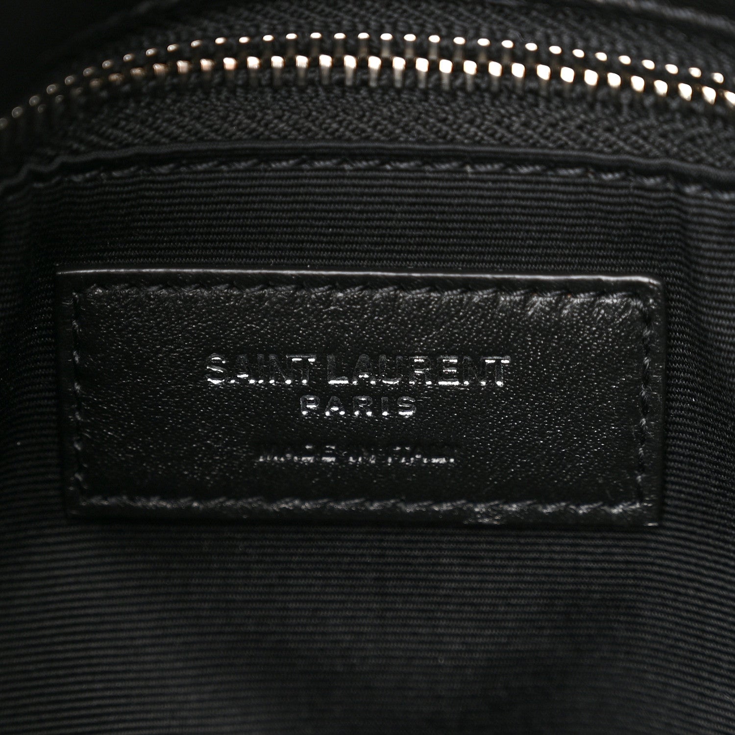 Saint Laurent Lambskin Quilted Small Loulou Puffer Monogram Chain Satchel Black 7 of 11