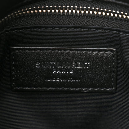 Saint Laurent Lambskin Quilted Small Loulou Puffer Monogram Chain Satchel Black 7 of 11
