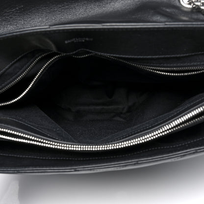 Saint Laurent Calfskin Y Quilted Monogram Large Loulou Chain Satchel Black 5 of 10