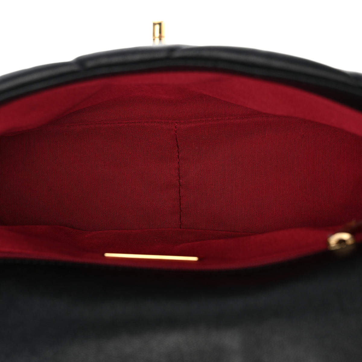 Goatskin Quilted Medium Chanel 19 Flap Black