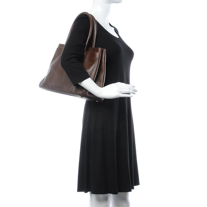 Chanel Calfskin Cerf Executive Shopper Tote Brown 2 of 13