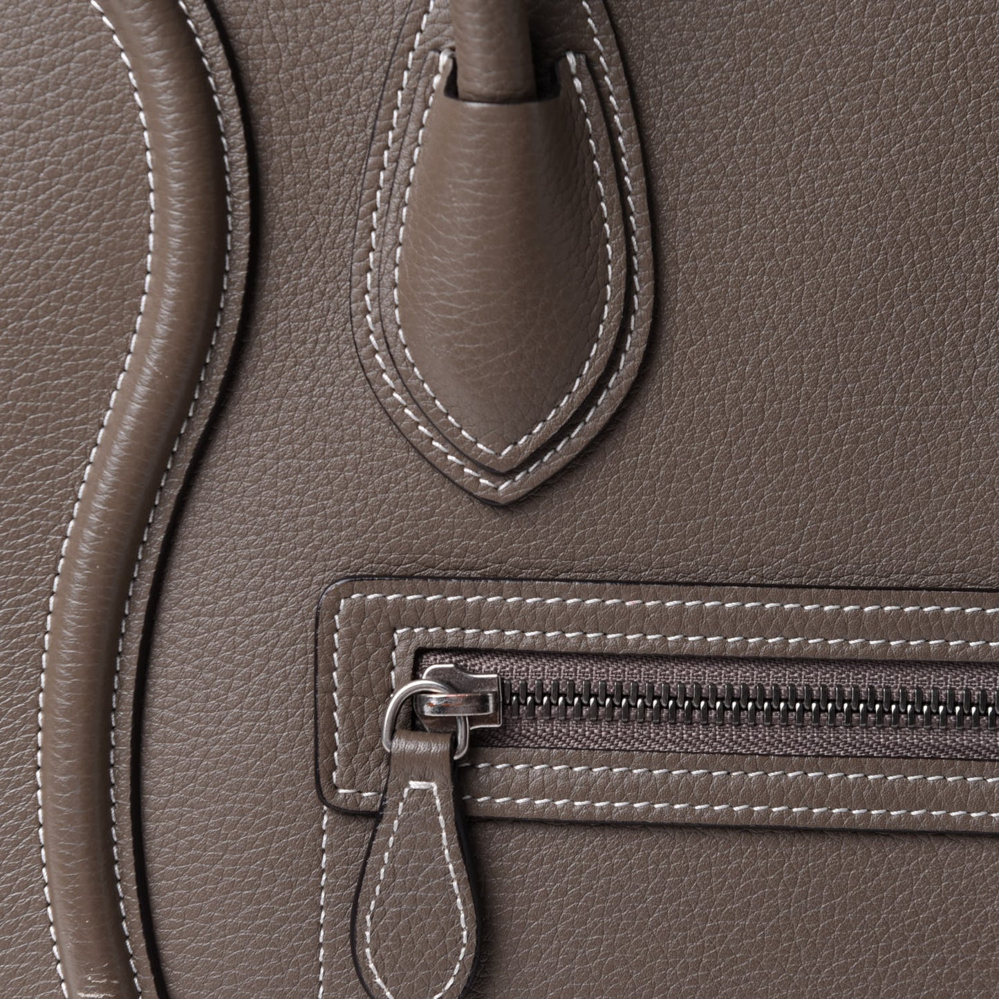 Drummed Calfskin Micro Luggage Souris
