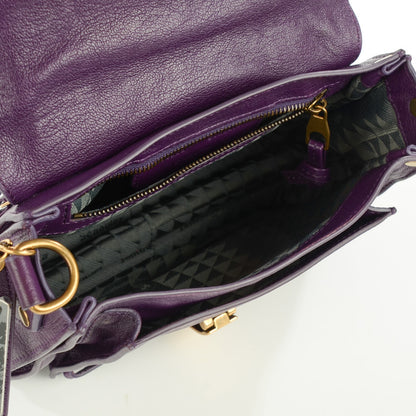 Proenza Schouler Lambskin PS1 Pouch Messenger Grape Jam 8 of 13