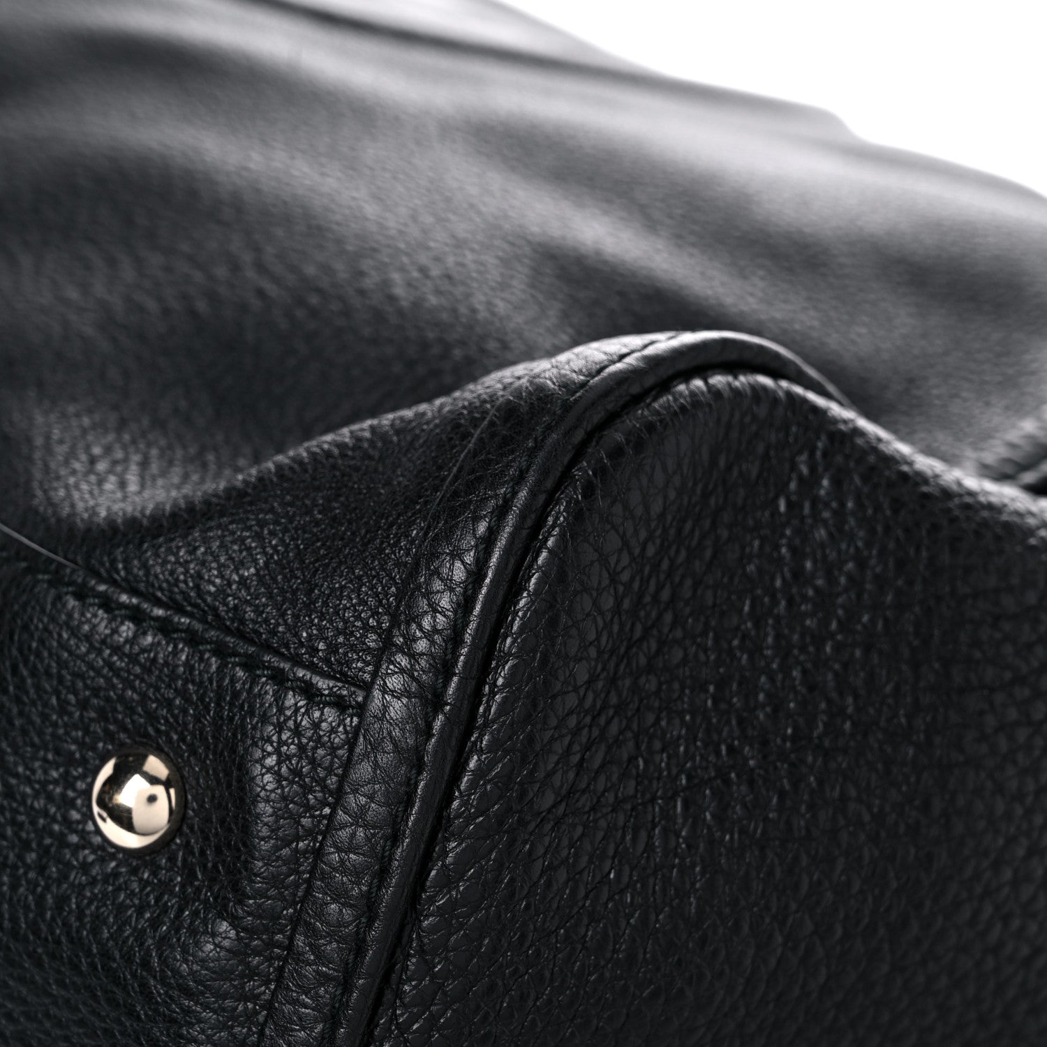 Gucci Pebbled Calfskin Large Soho Shoulder Bag Black 9 of 11