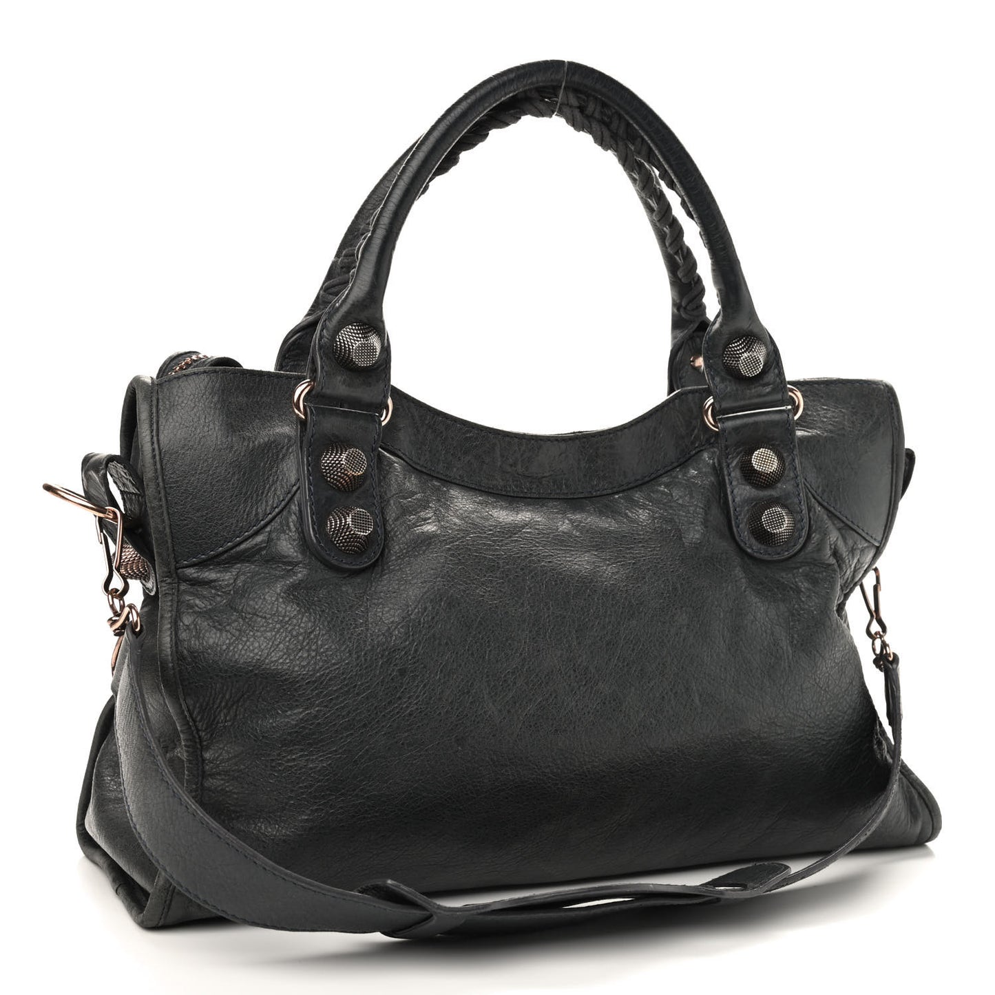 Agneau Giant 21 Rose Gold Hardware City Anthracite