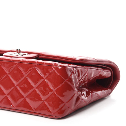 Chanel Patent Quilted Jumbo Double Flap Red 7 of 12