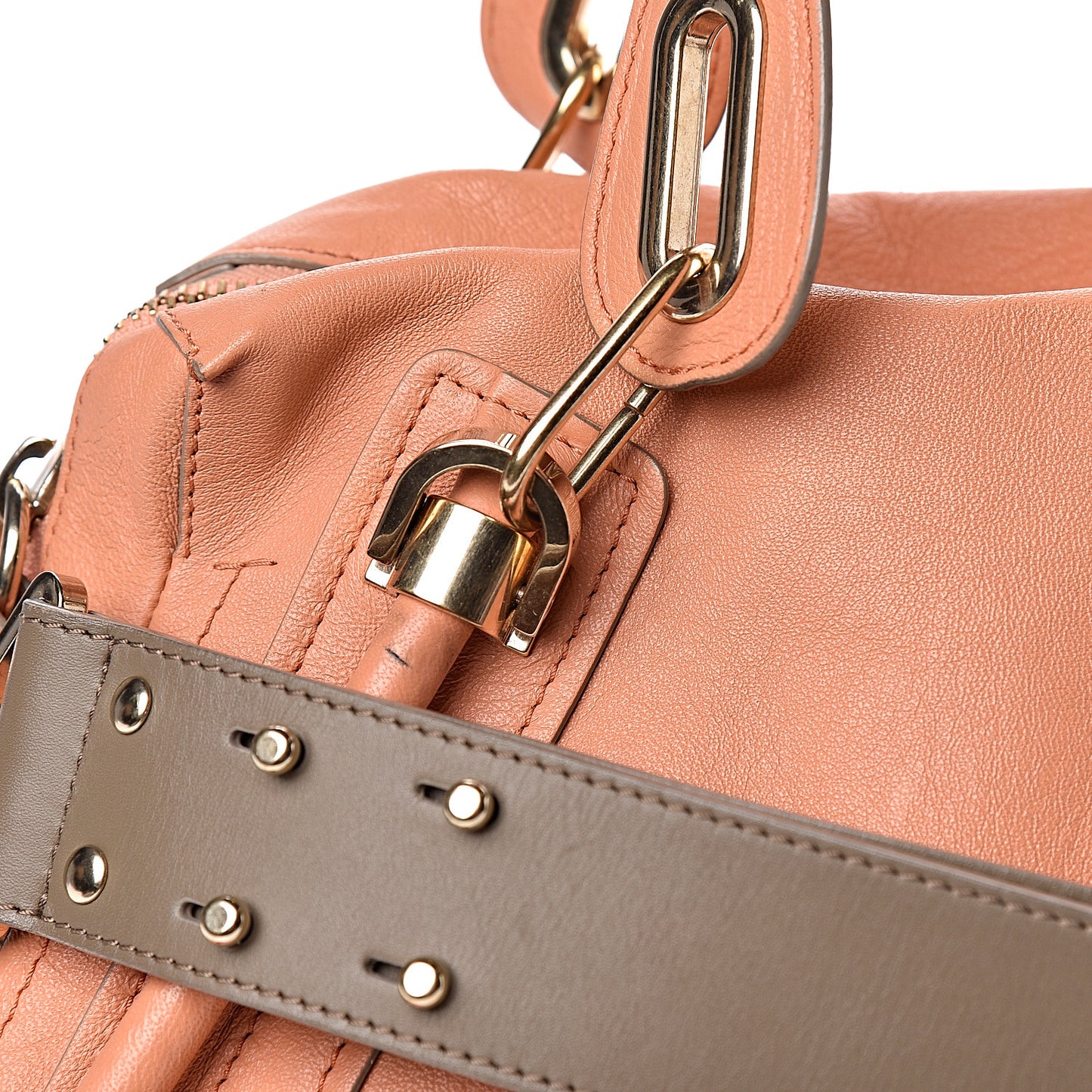 Calfskin Medium Military Paraty Peach Pink