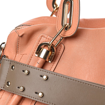 Chloe Calfskin Medium Military Paraty Peach Pink 16 of 20
