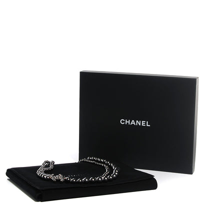 Chanel Ruthenium Beaded CC Long Necklace Black 4 of 4
