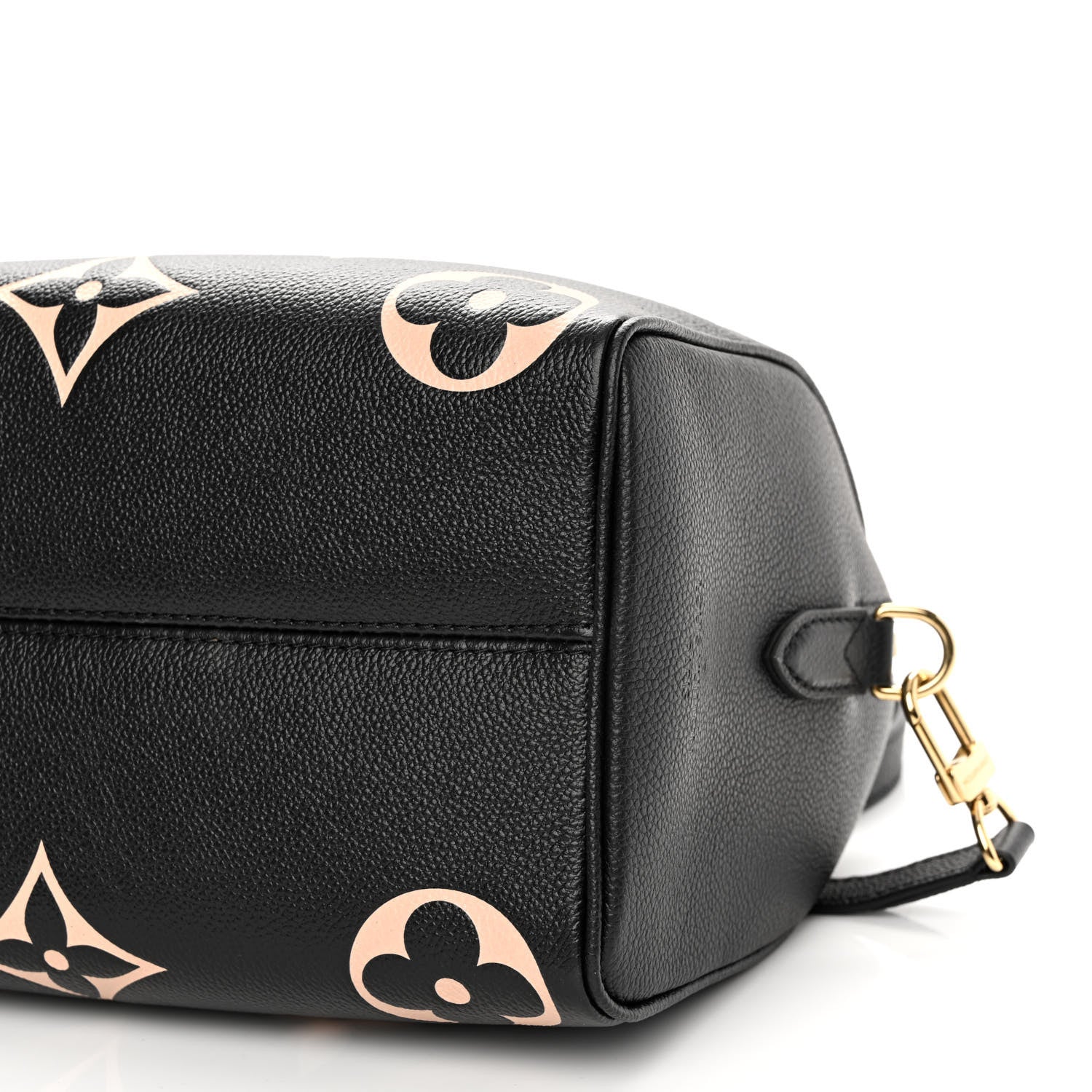 Louis Vuitton Empreinte Monogram Giant Speedy Bandouliere 25 Black Beige 6 of 11
