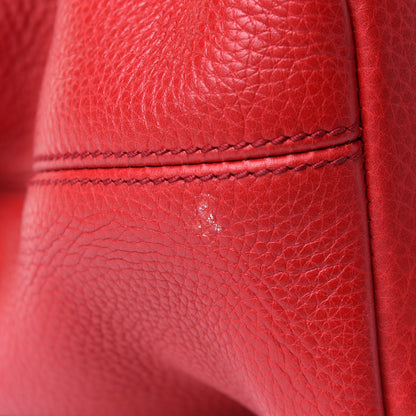 Gucci Pebbled Calfskin Medium Soho Chain Shoulder Bag Tabasco Red 13 of 14