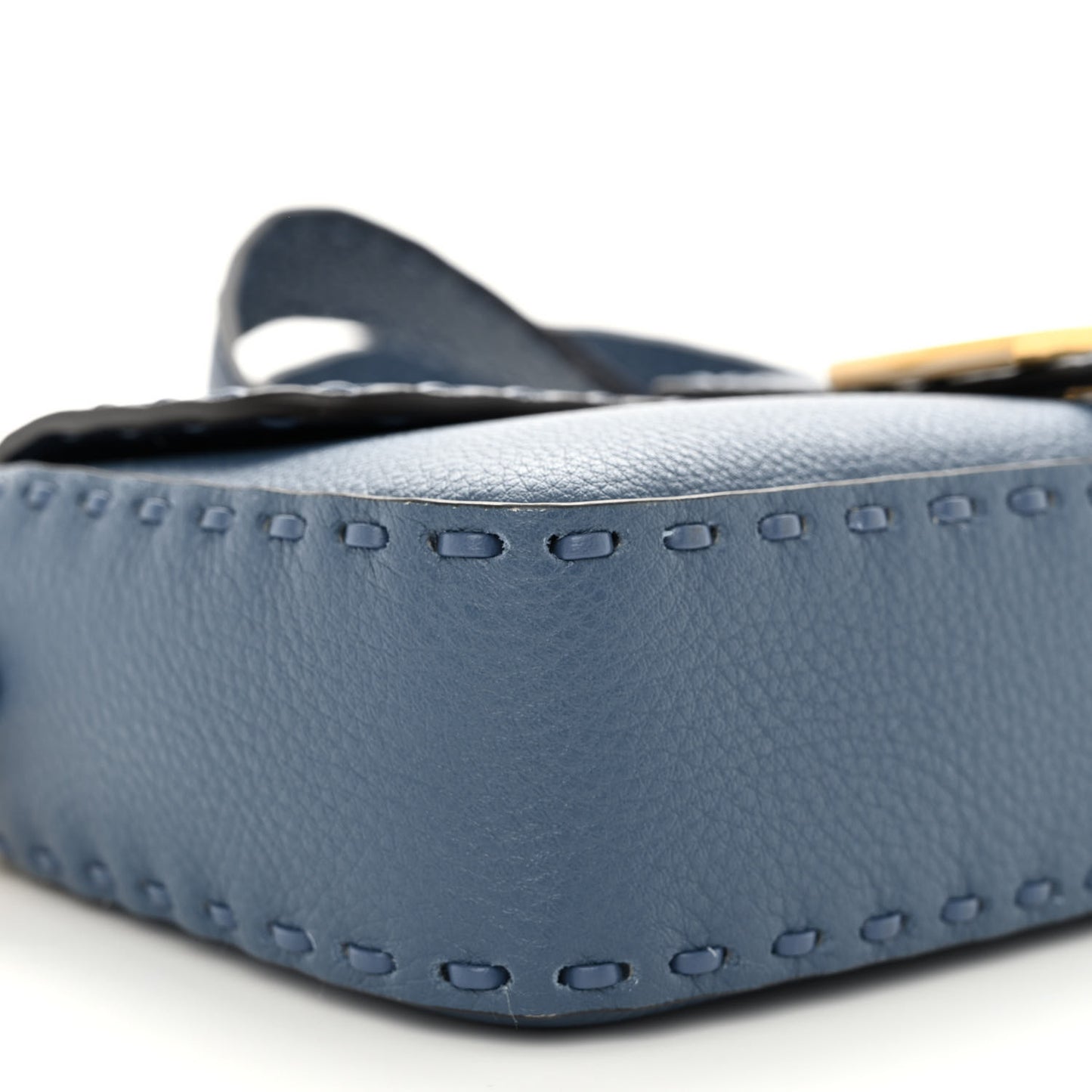 Cuoio Roma Sellerissima Nappa Sintetica Tape Stitch Baguette Mirto