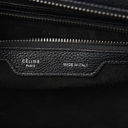 Celine Drummed Calfskin Mini Luggage Black 7 of 10