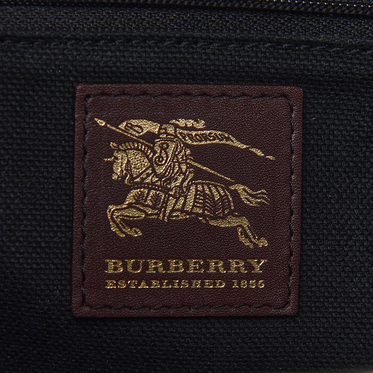 Burberry Haymarket Check Satchel Dark Tan 6 of 13