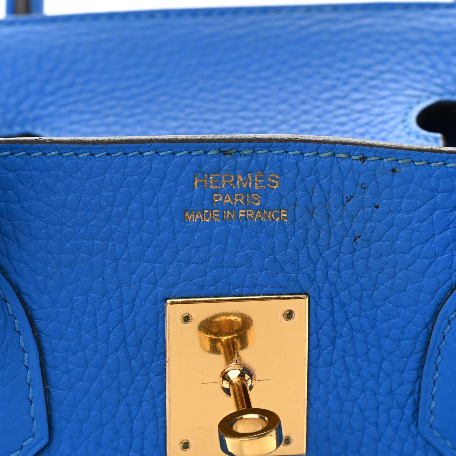 Hermes Taurillon Clemence Birkin 35 Bleu Hydra 5 of 10