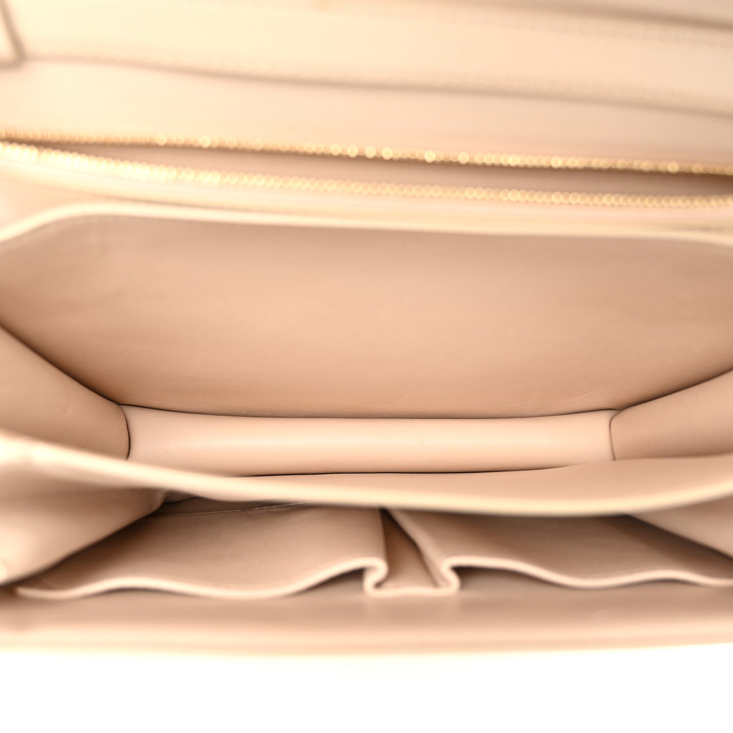 Liege Calfskin Medium Classic Box Flap Bag Powder