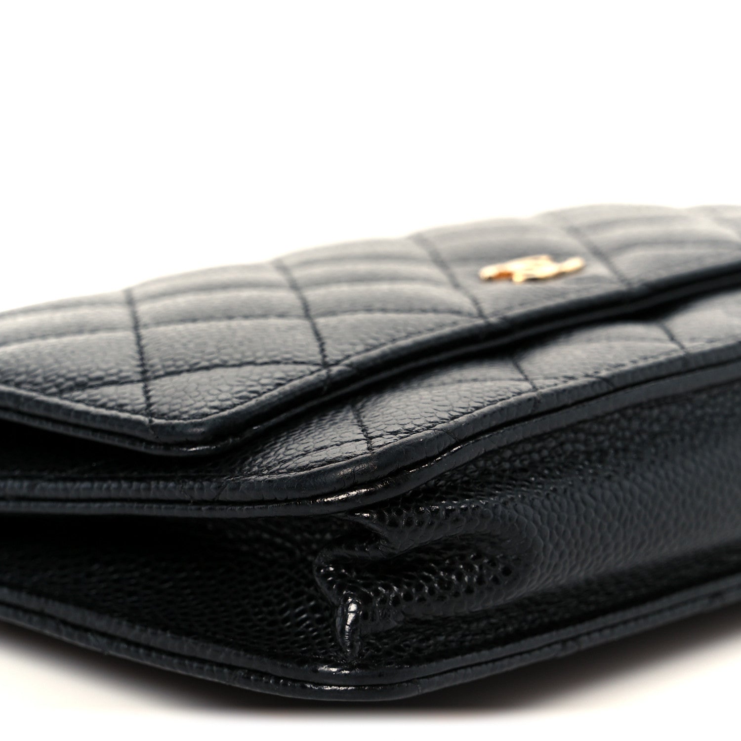 Chanel Caviar Quilted Wallet On Chain WOC Black 10 of 12