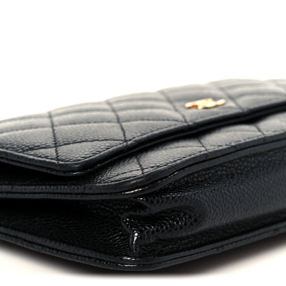Chanel Caviar Quilted Wallet On Chain WOC Black 10 of 12