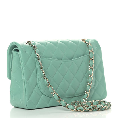 Chanel Caviar Quilted Small Double Flap Light Green 2 of 4