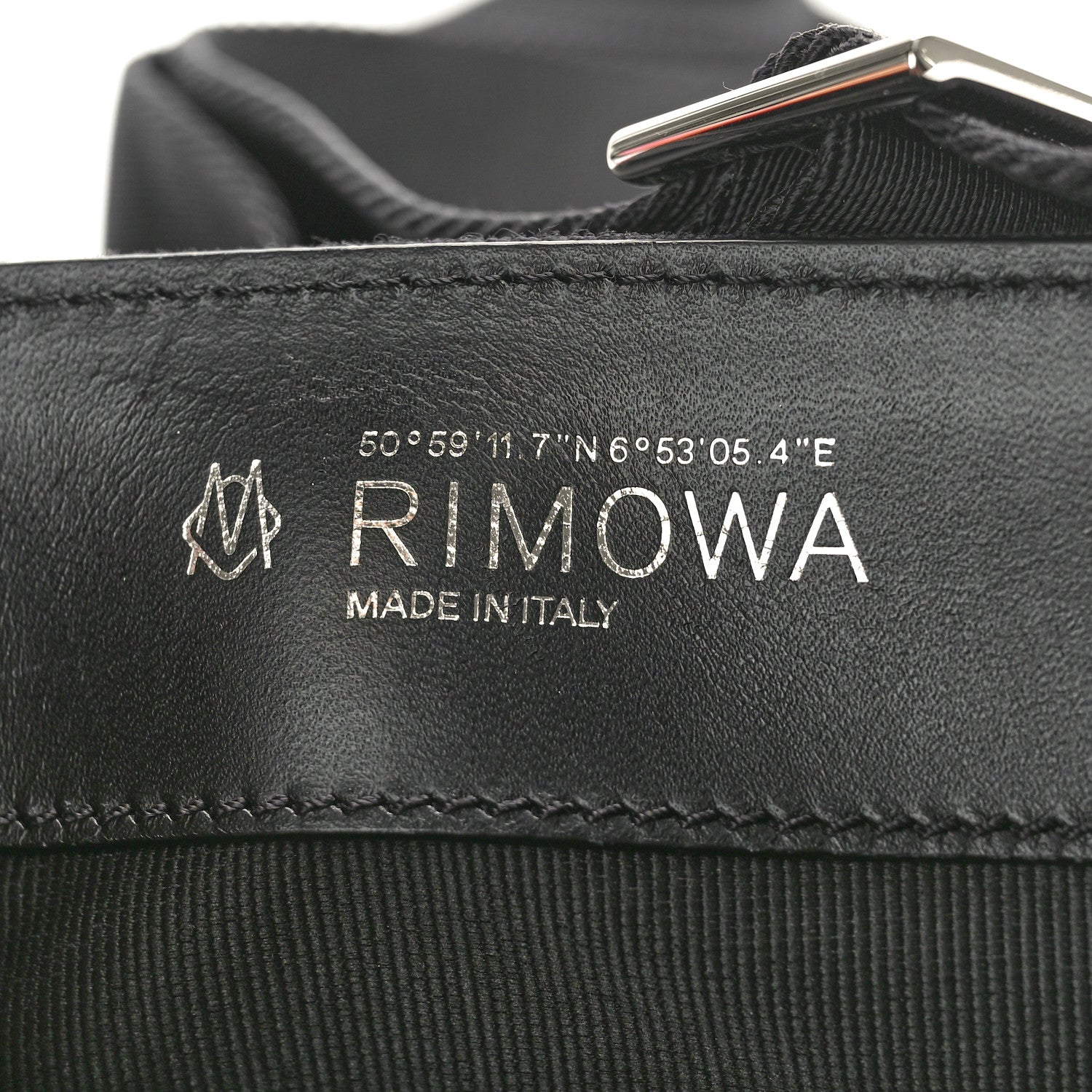 Rimowa Calfskin Canvas Never Still Crossbody Flap Bag Black 7 of 10