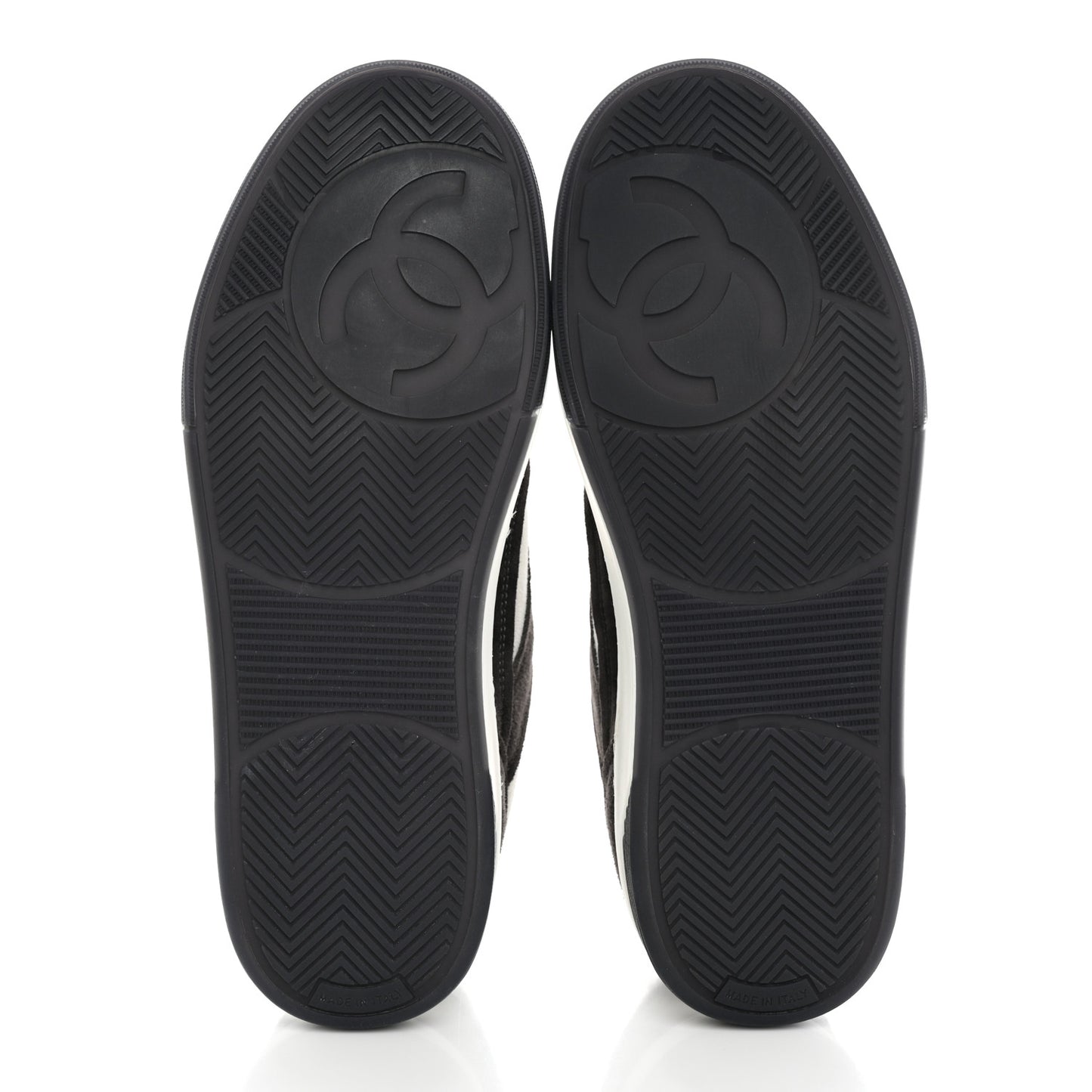 Suede Kidskin Womens CC Sneakers 38 Black White
