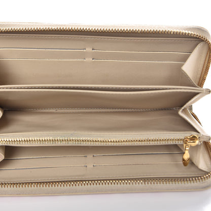 Louis Vuitton Vernis Leopard Zippy Wallet Blanc Corail 5 of 9