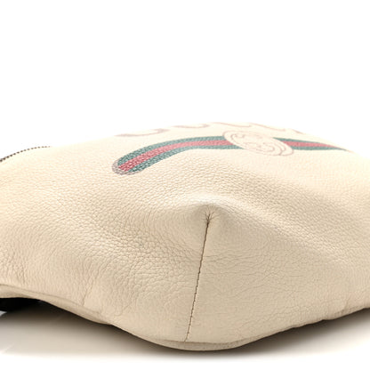 Gucci Grained Calfskin Logo Belt Bag White 9 of 10
