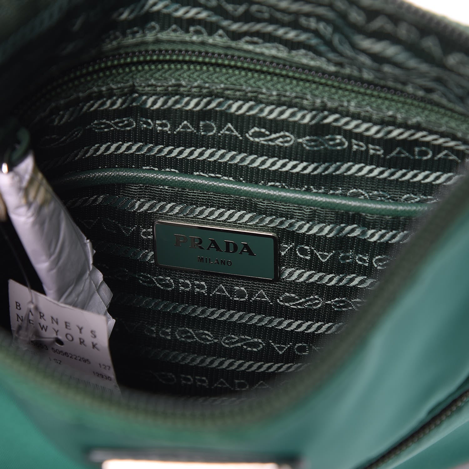 Prada Nylon Flat Messenger Bag Oleandro 6 of 9