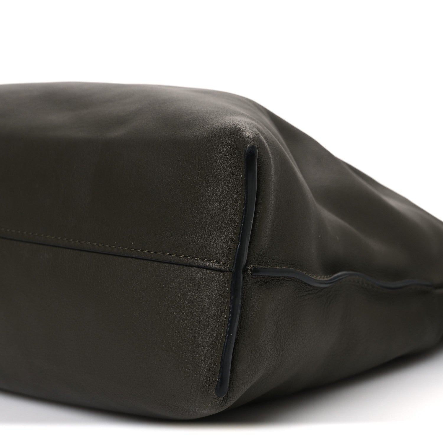 Loewe Calfskin Flamenco Knot Clutch Vintage Khaki 9 of 10